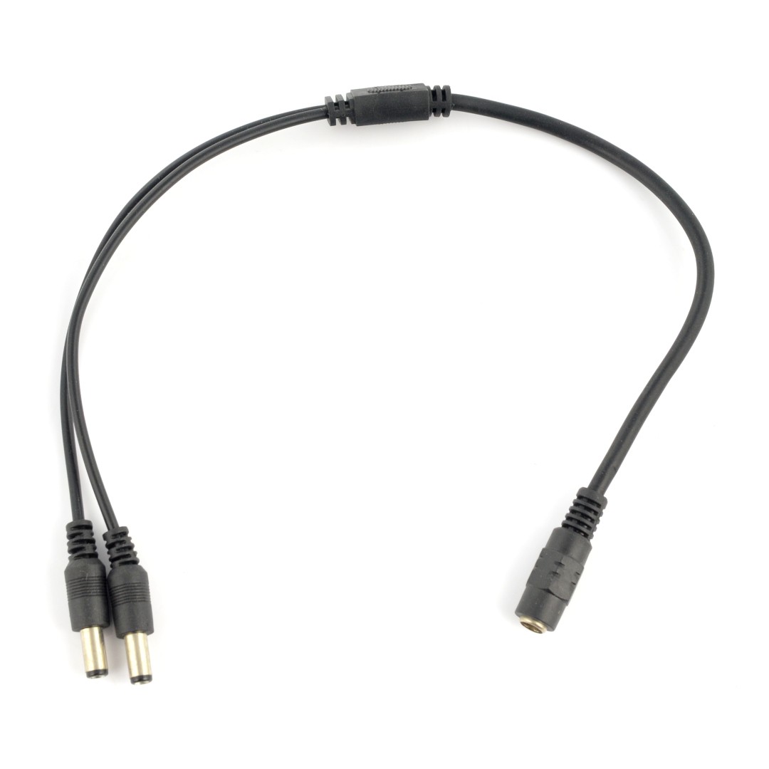 Rozgałęziacz DC 5,5/2,1mm - 2 wtyki